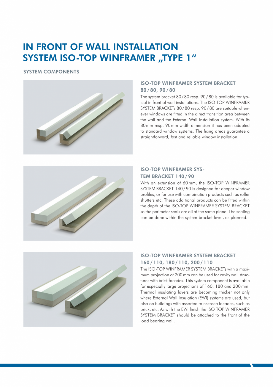 Pagina 2-Precadru ISO Chemie ISO-TOP WINFRAMER Type 1 Fisa tehnica Engleza o length on site using a
mitre saw...