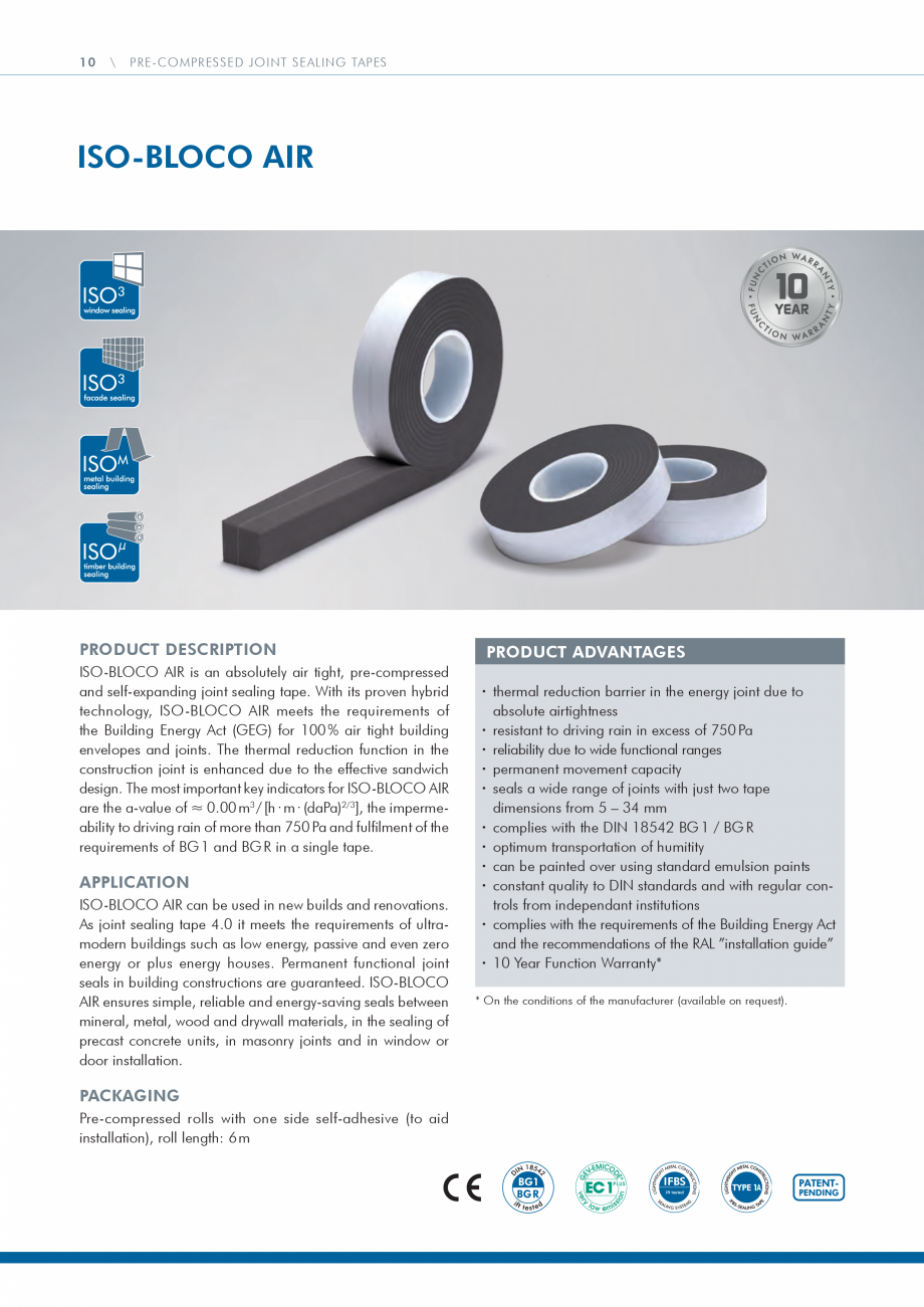Pagina 10 - Catalog produse ISO CHEMIE ISO Chemie Catalog, brosura Engleza 0

40 / 4 – 9 mm

7

56...