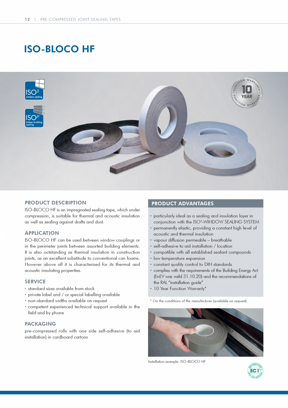 Pagina 12 - Catalog produse ISO CHEMIE ISO Chemie Catalog, brosura Engleza C

UV light and weather ...