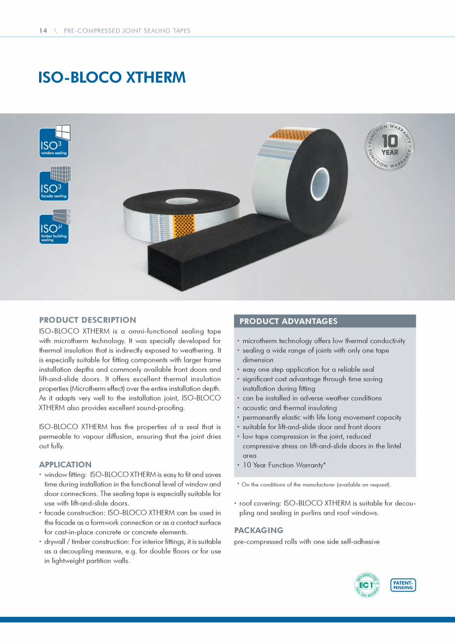 Pagina 14-Catalog produse ISO CHEMIE ISO Chemie Catalog, brosura Engleza allation / location
· can be painted...