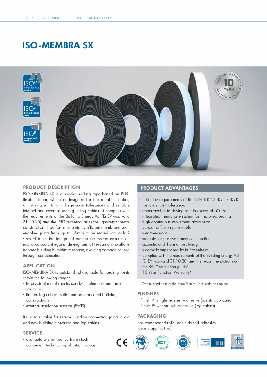 Pagina 16 - Catalog produse ISO CHEMIE ISO Chemie Catalog, brosura Engleza 

1 year, dry and in...