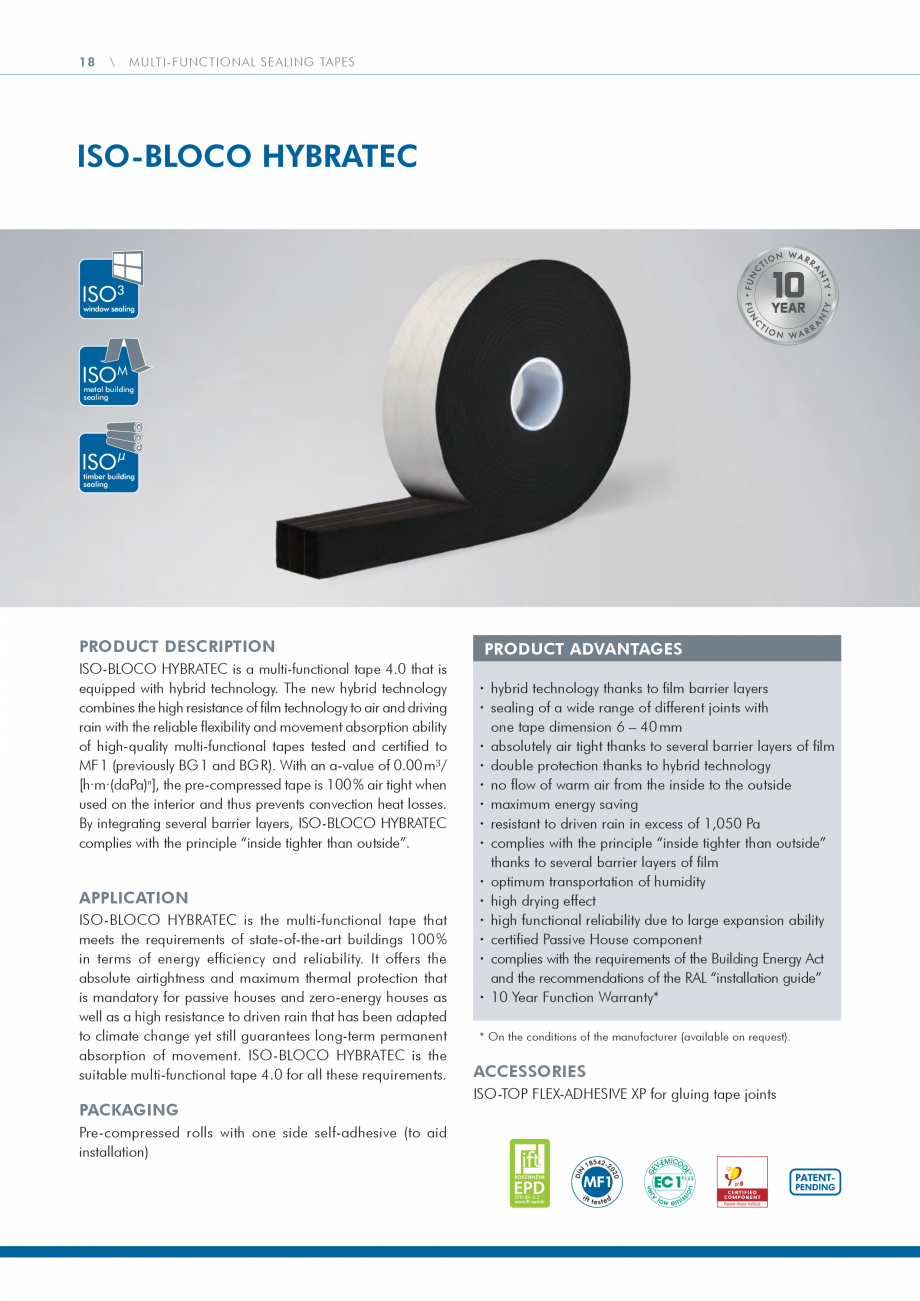 Pagina 18 - Catalog produse ISO CHEMIE ISO Chemie Catalog, brosura Engleza nts of BG 1 and BG R in a...
