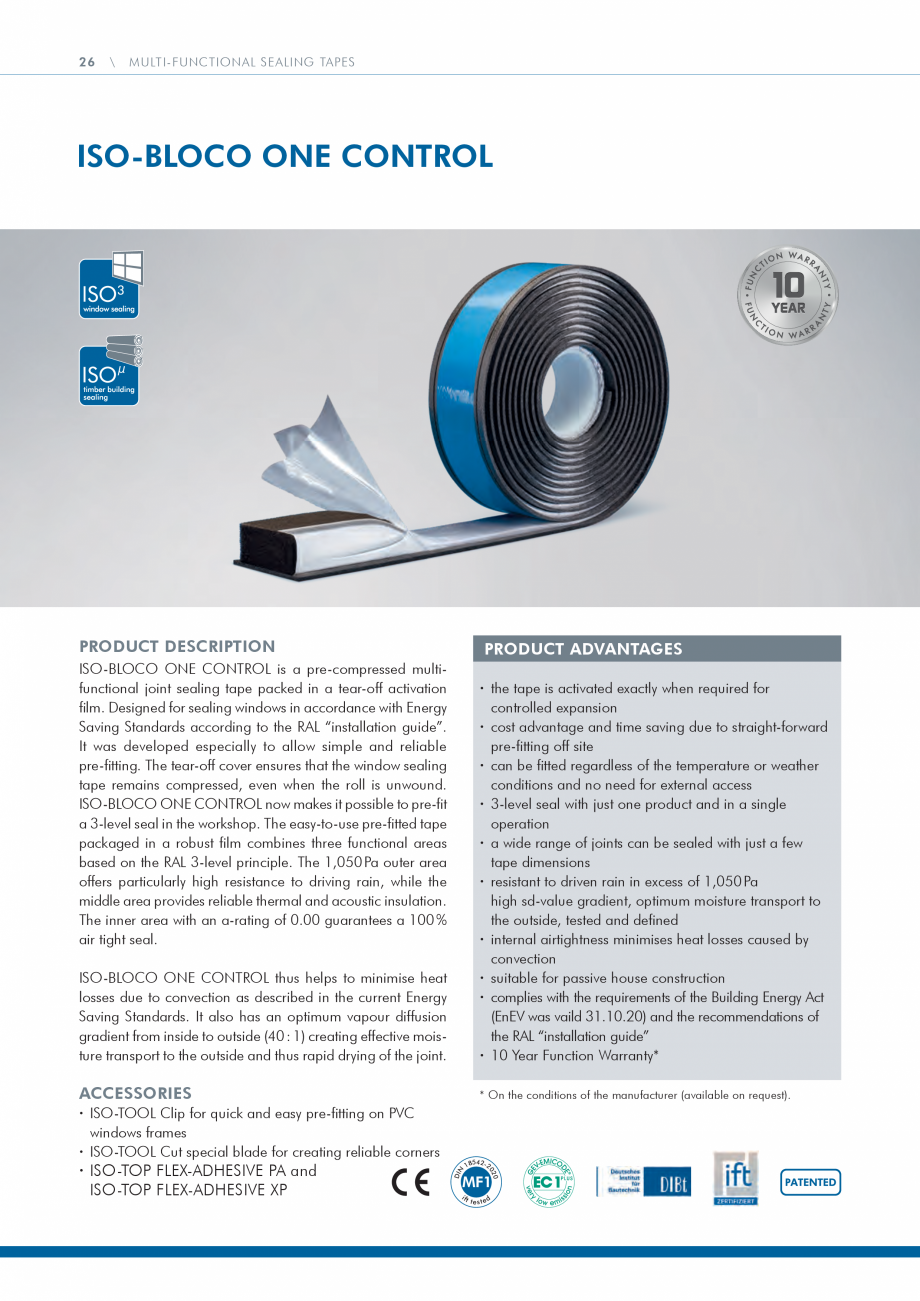 Pagina 26 - Catalog produse ISO CHEMIE ISO Chemie Catalog, brosura Engleza 
area
· 10 Year Function...