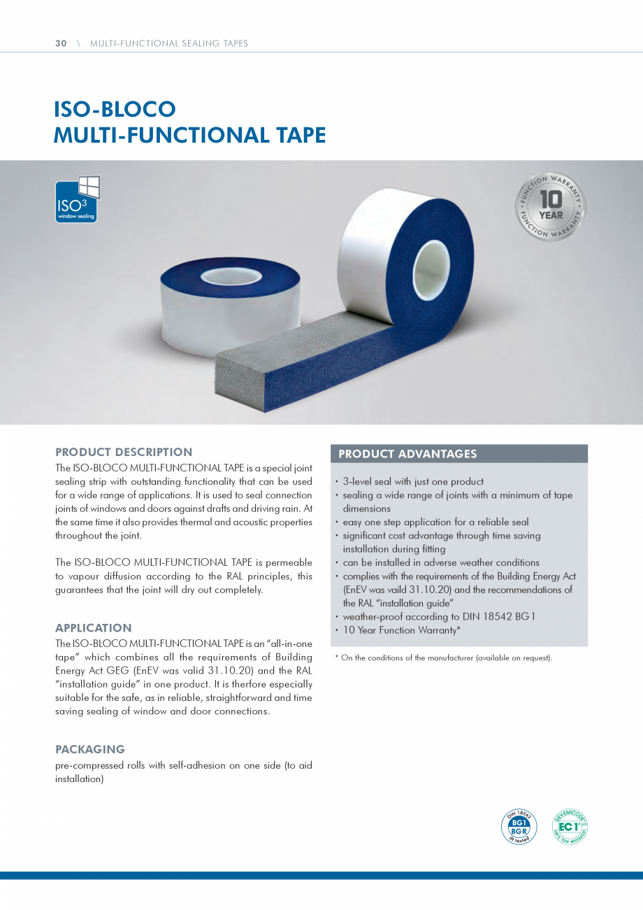 Pagina 30-Catalog produse ISO CHEMIE ISO Chemie Catalog, brosura Engleza lows
trapped building humidity to...