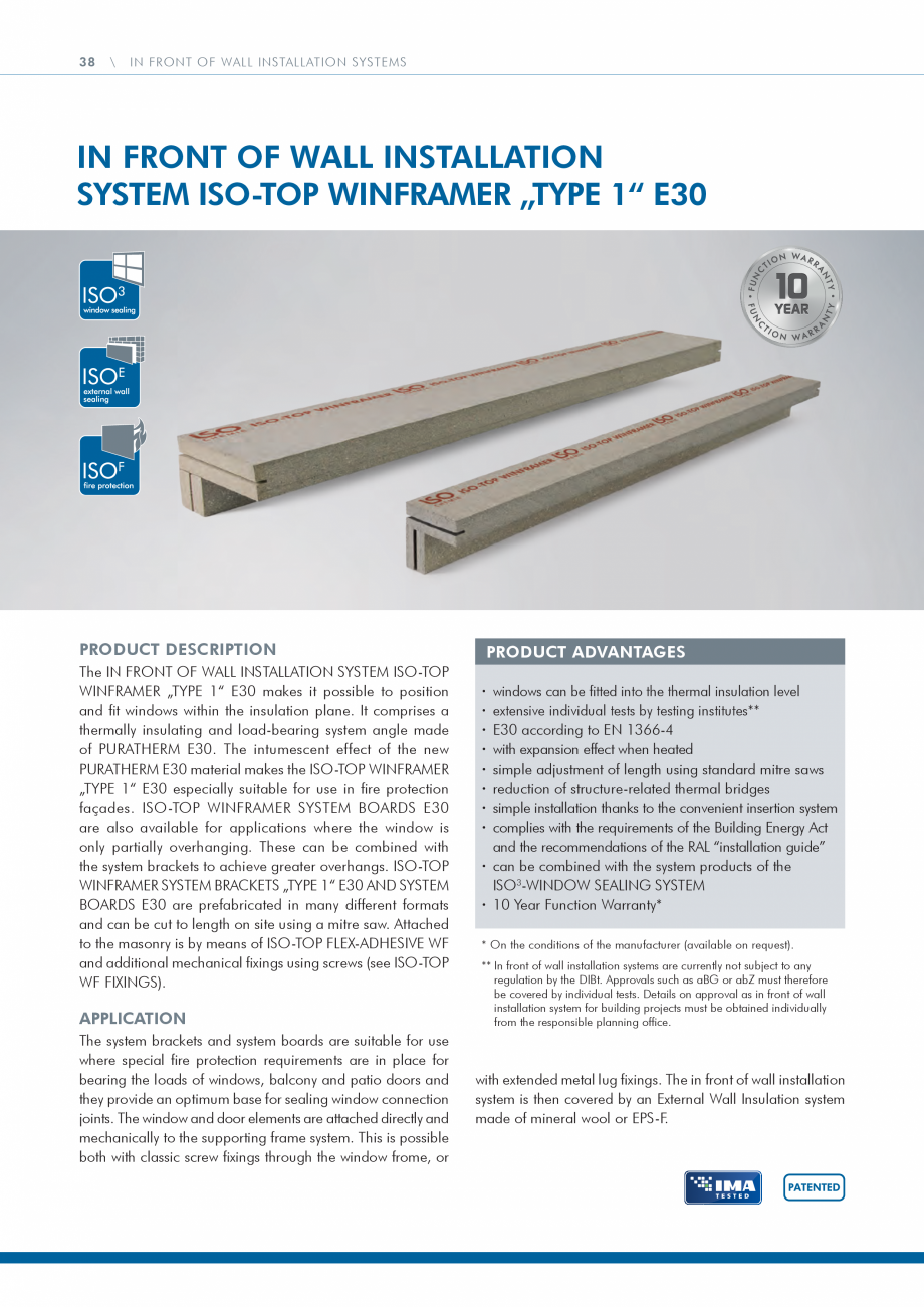 Pagina 38 - Catalog produse ISO CHEMIE ISO Chemie Catalog, brosura Engleza installation guide”...