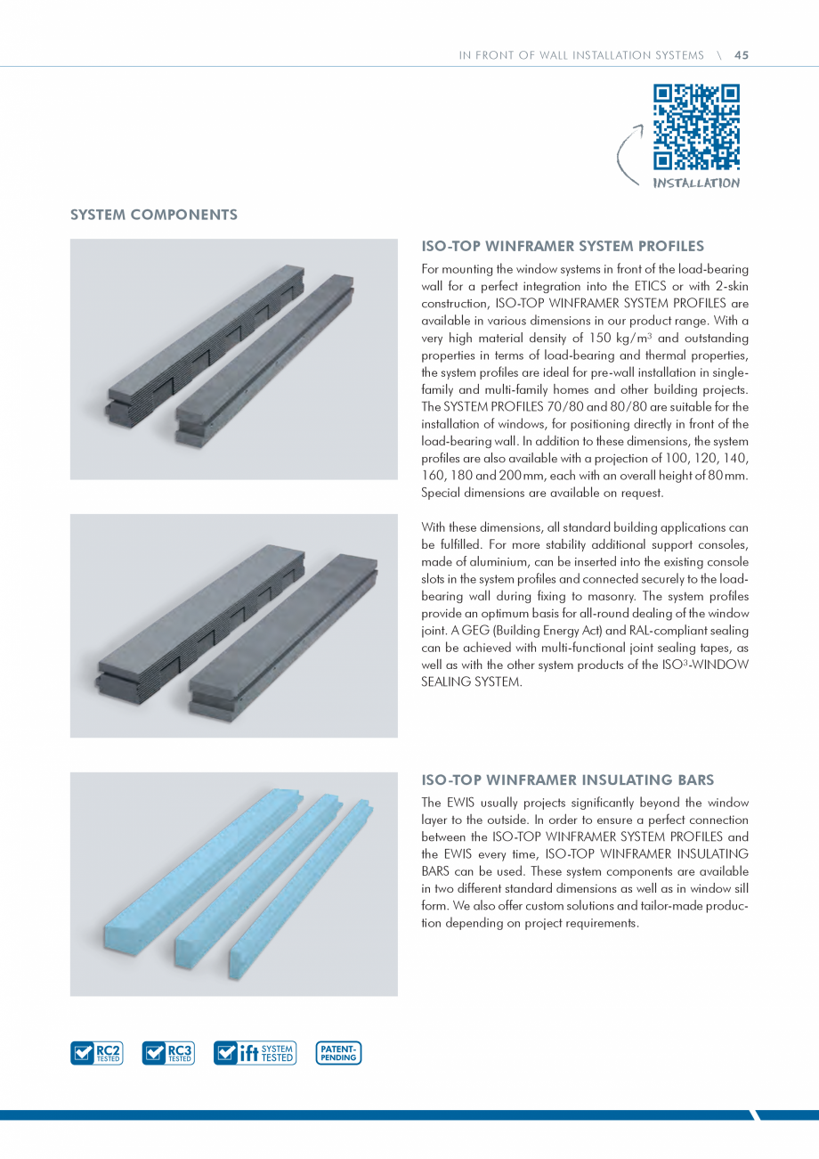 Pagina 45 - Catalog produse ISO CHEMIE ISO Chemie Catalog, brosura Engleza dimensions
· easy one...