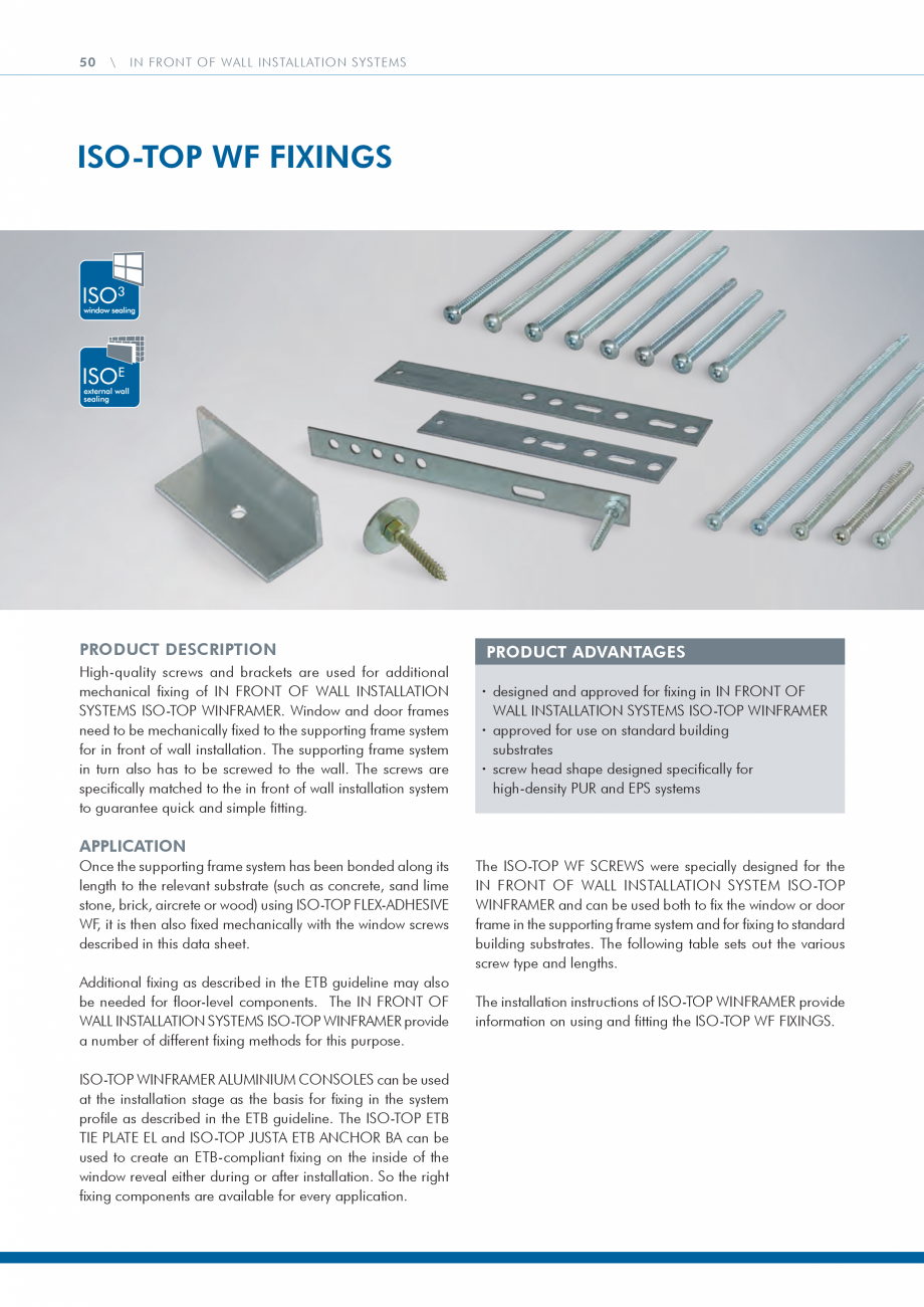 Pagina 50 - Catalog produse ISO CHEMIE ISO Chemie Catalog, brosura Engleza g Standards. It also has ...