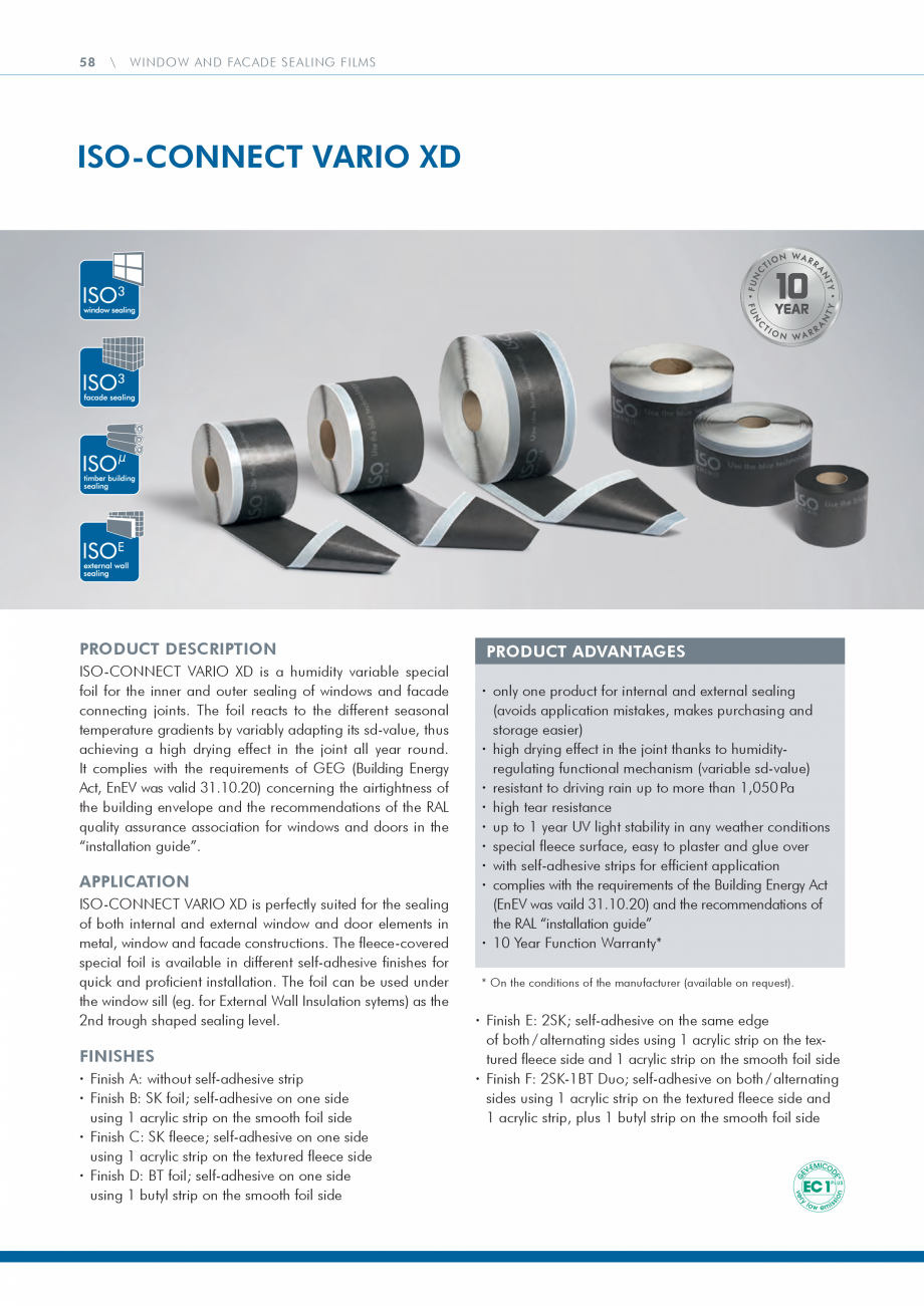 Pagina 58-Catalog produse ISO CHEMIE ISO Chemie Catalog, brosura Engleza 58 – 74 mm
68 – 84 mm

95 / 6 –...