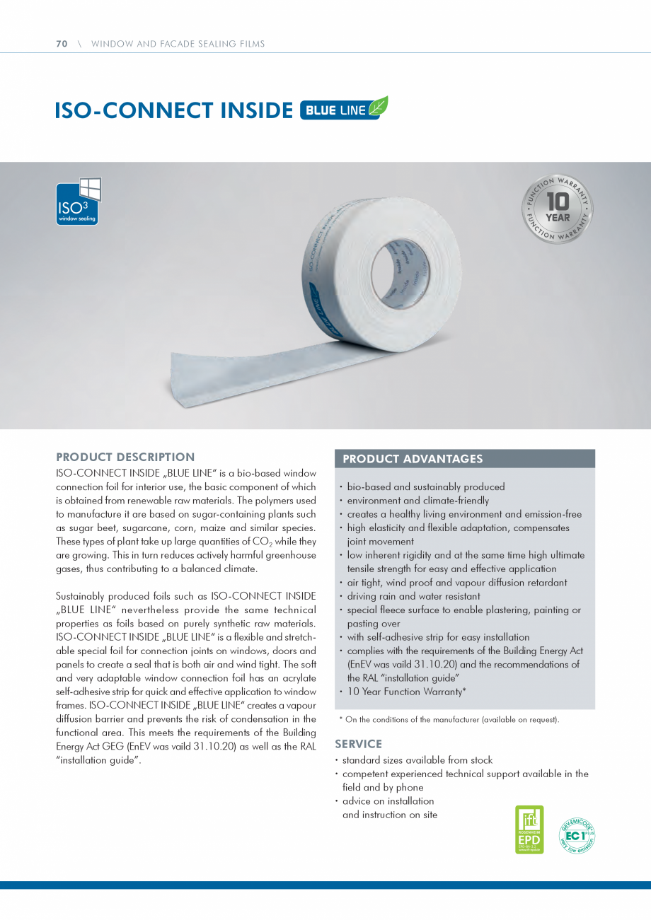 Pagina 70 - Catalog produse ISO CHEMIE ISO Chemie Catalog, brosura Engleza e IN FRONT OF WALL...