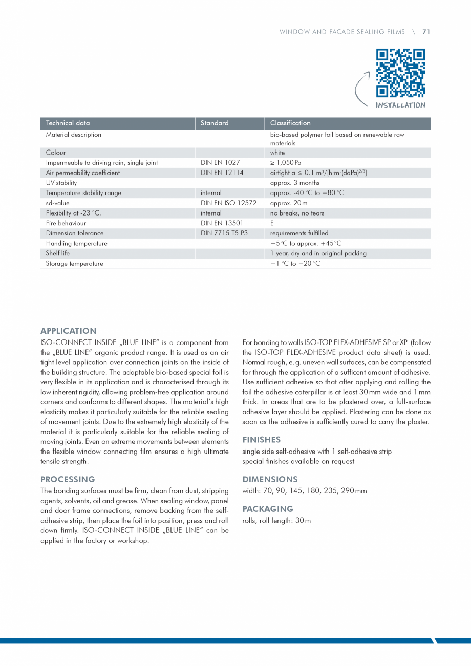 Pagina 71 - Catalog produse ISO CHEMIE ISO Chemie Catalog, brosura Engleza R „TYPE 1“ PREFAB can...