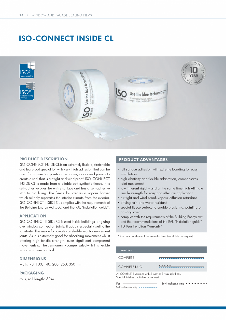 Pagina 74 - Catalog produse ISO CHEMIE ISO Chemie Catalog, brosura Engleza “ PREFAB and SYSTEM...
