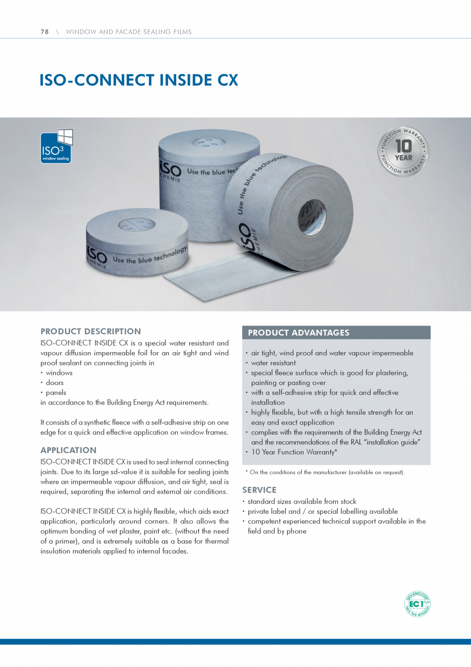 Pagina 78 - Catalog produse ISO CHEMIE ISO Chemie Catalog, brosura Engleza able for applications...