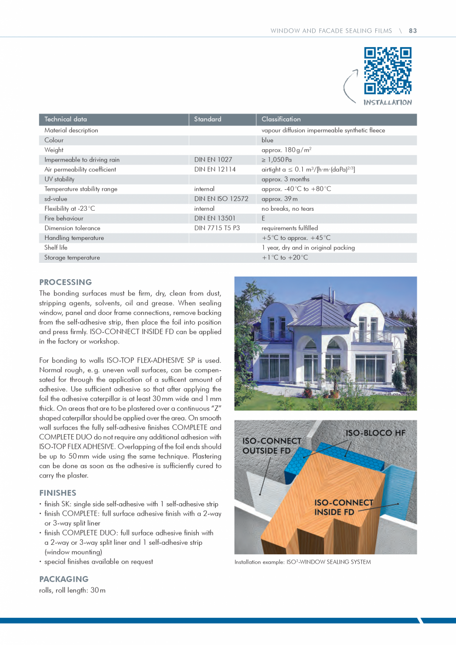 Pagina 83-Catalog produse ISO CHEMIE ISO Chemie Catalog, brosura Engleza RONT OF WALL INSTALLATION
SYSTEM...