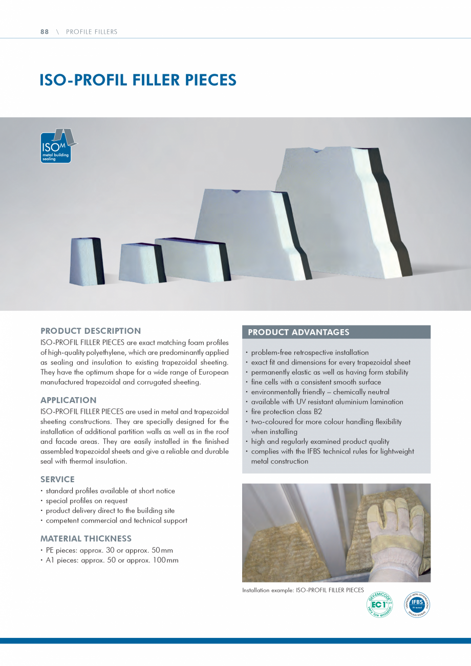 Pagina 88-Catalog produse ISO CHEMIE ISO Chemie Catalog, brosura Engleza are successfully glued to the masonry...