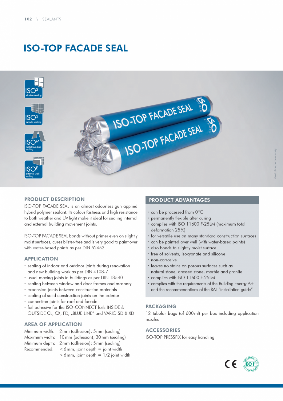 Pagina 102 - Catalog produse ISO CHEMIE ISO Chemie Catalog, brosura Engleza th a bending resistance ...