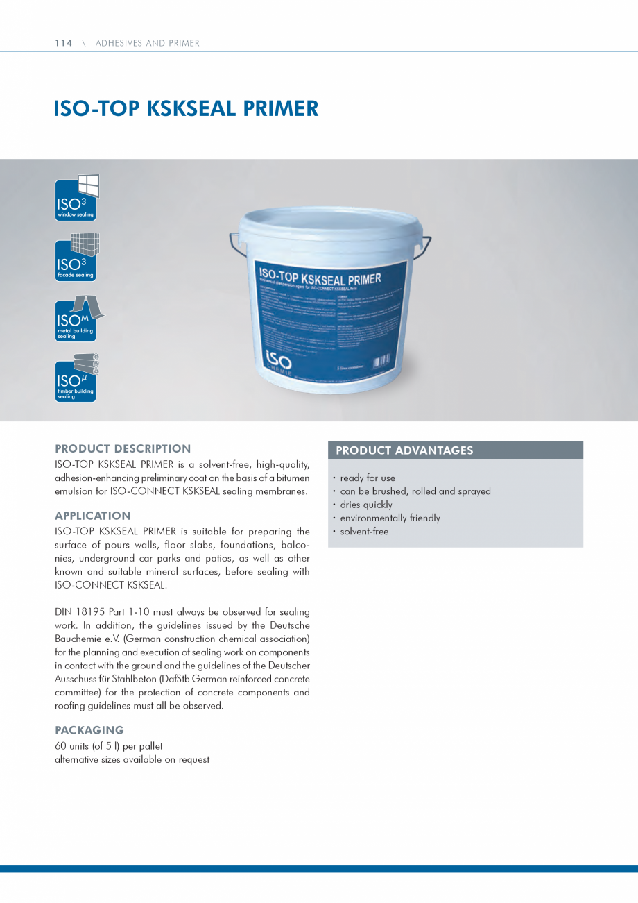 Pagina 114 - Catalog produse ISO CHEMIE ISO Chemie Catalog, brosura Engleza ted on frost-free...