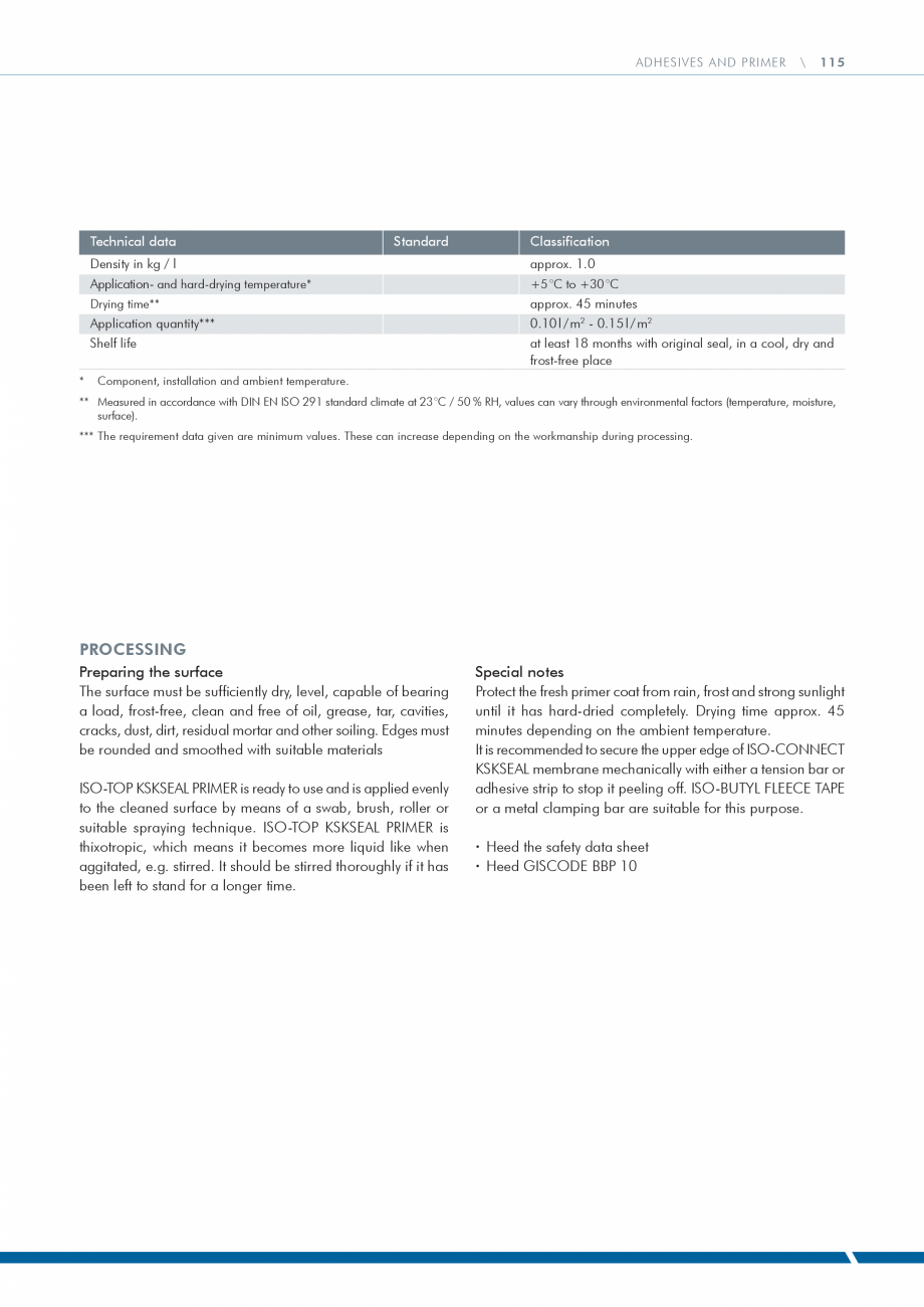 Pagina 115 - Catalog produse ISO CHEMIE ISO Chemie Catalog, brosura Engleza sh A: 70, 90, 145, 180, ...