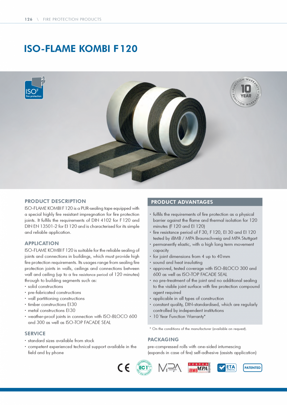 Pagina 126 - Catalog produse ISO CHEMIE ISO Chemie Catalog, brosura Engleza rox. 1 and 12 m*...