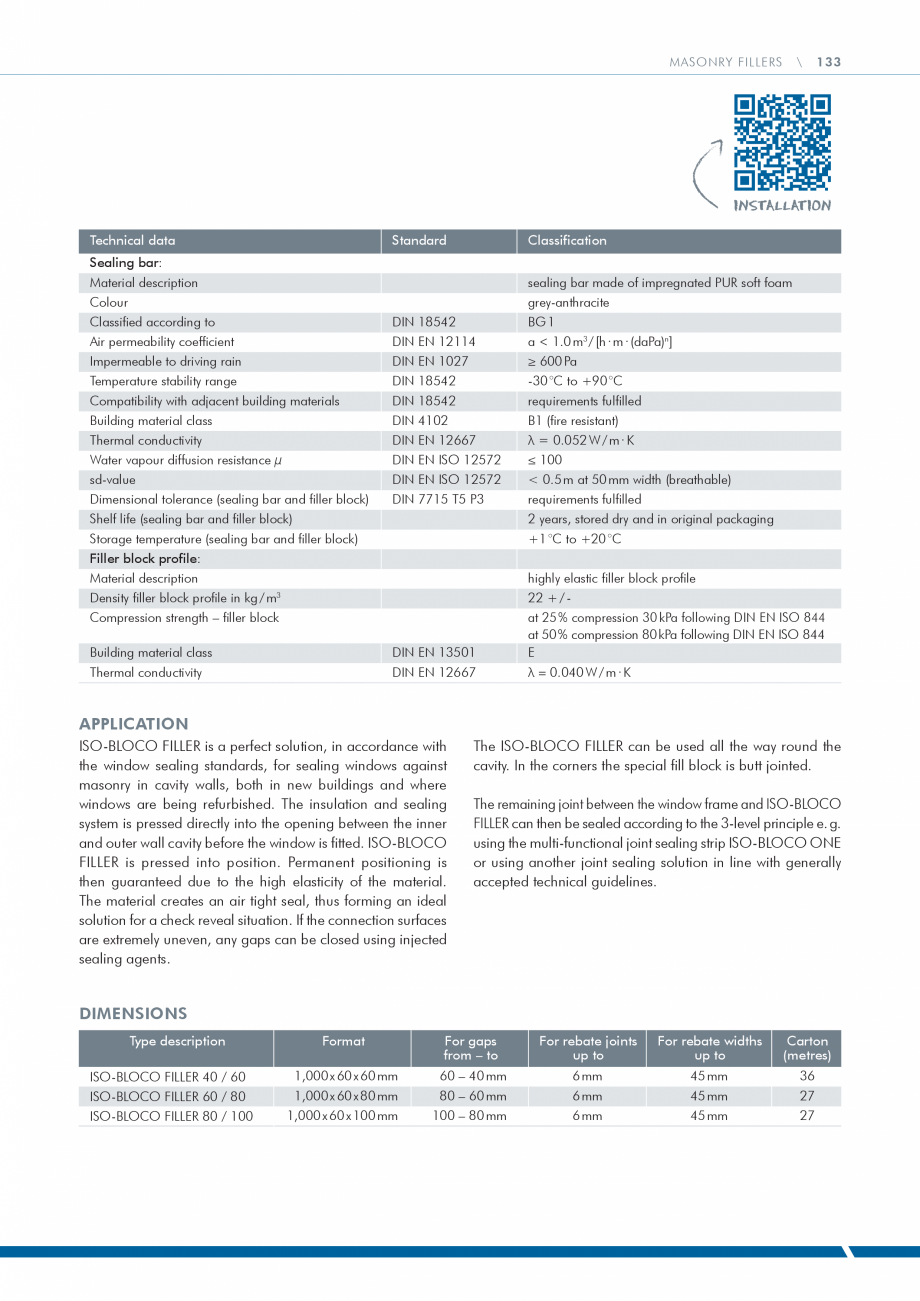 Pagina 133 - Catalog produse ISO CHEMIE ISO Chemie Catalog, brosura Engleza ECT EPDM FLEECE offers...