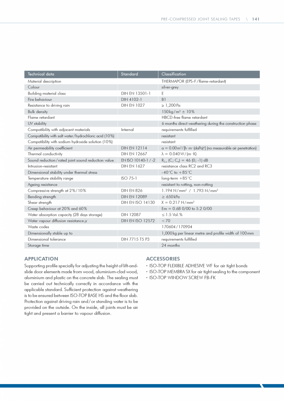 Pagina 141-Catalog produse ISO CHEMIE ISO Chemie Catalog, brosura Engleza wood, metal, window and facade...