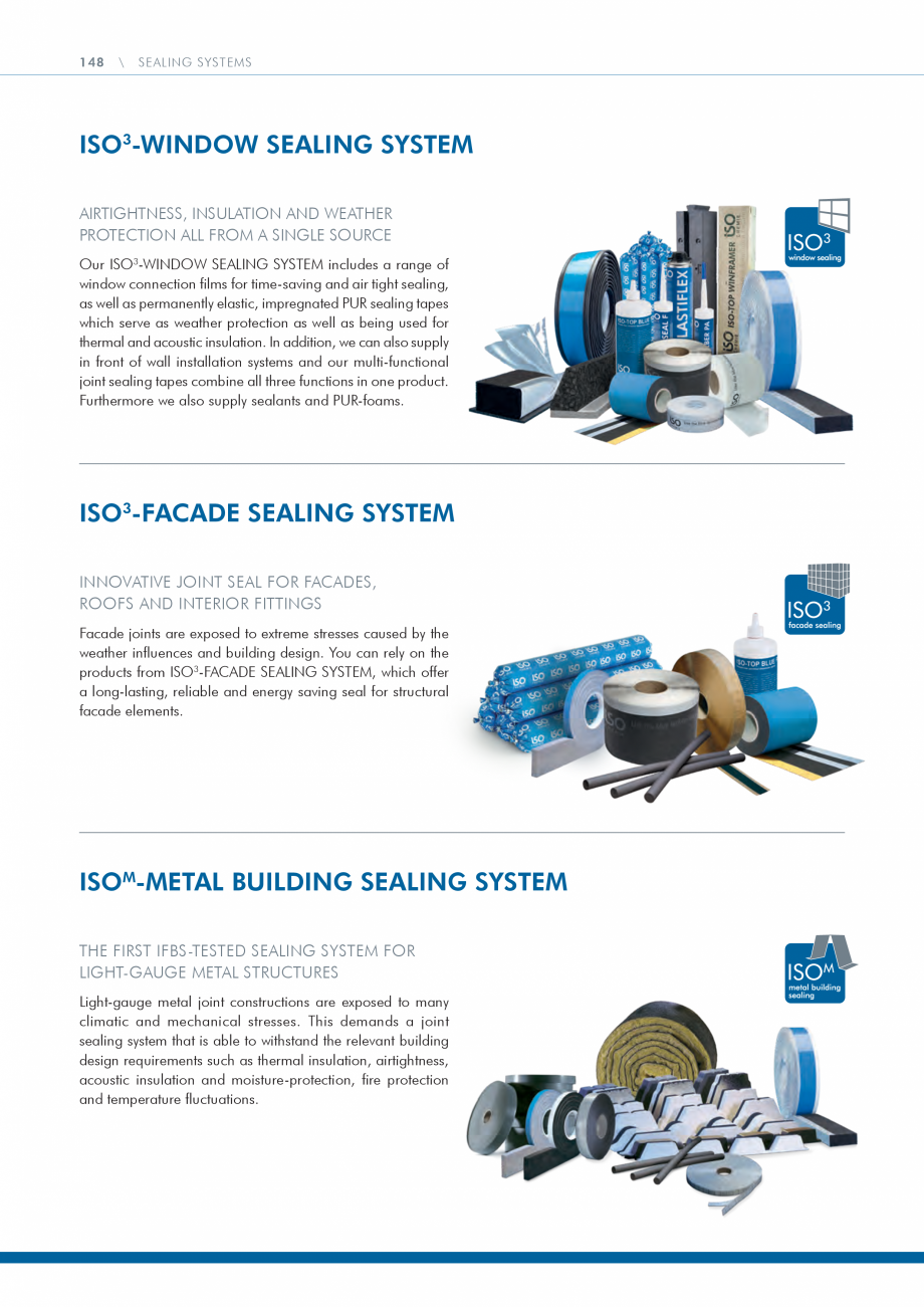 Pagina 148 - Catalog produse ISO CHEMIE ISO Chemie Catalog, brosura Engleza anels to create a seal...