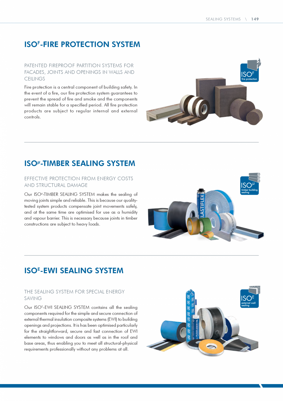 Pagina 149-Catalog produse ISO CHEMIE ISO Chemie Catalog, brosura Engleza asy installation
complies with the...