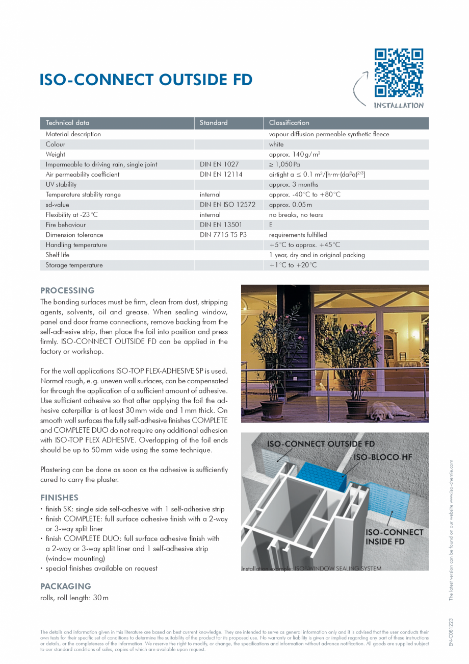 Pagina 2-Foile speciala, extrem de flexibila si alungibila pentru etansare la intemperii ISO Chemie...