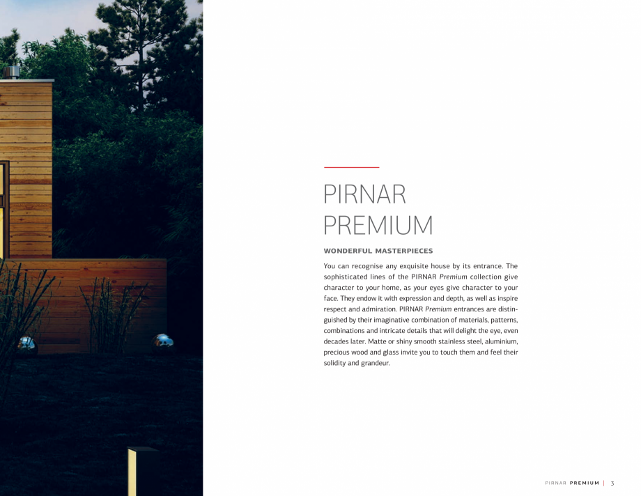 Pagina 5 - Usi de intrare Pirnar Premium PIRNAR Catalog, brosura Engleza CURO finger scanner in the ...