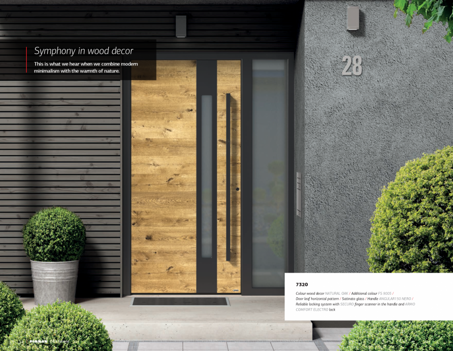 Pagina 14-Usi de intrare PIRNAR OPTIMUM PIRNAR Catalog, brosura Engleza iew inside
din right

Extra equipment...