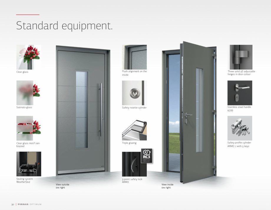 Pagina 32-Usi de intrare PIRNAR OPTIMUM PIRNAR Catalog, brosura Engleza 