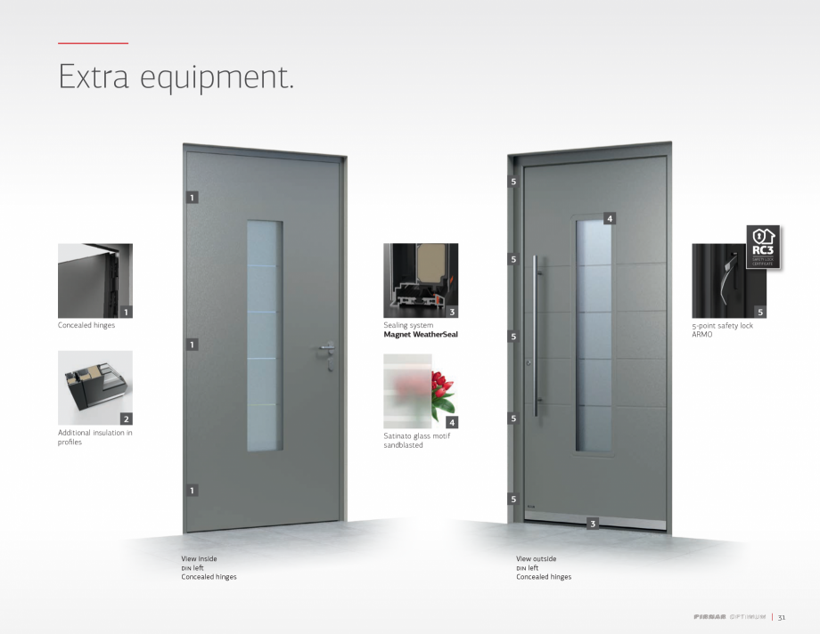 Pagina 33-Usi de intrare PIRNAR OPTIMUM PIRNAR Catalog, brosura Engleza 