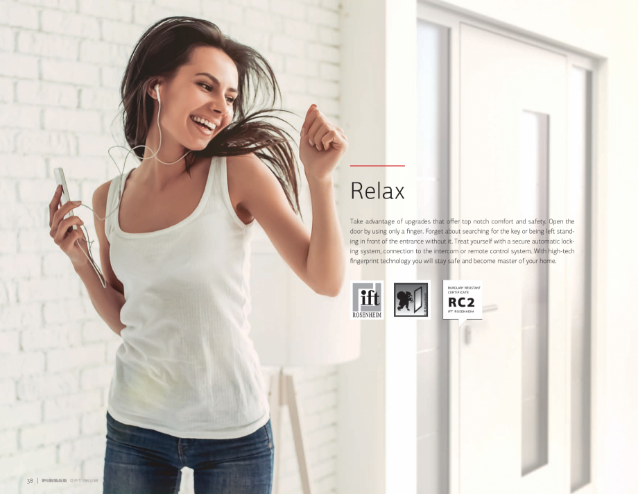 Pagina 40-Usi de intrare PIRNAR OPTIMUM PIRNAR Catalog, brosura Engleza 