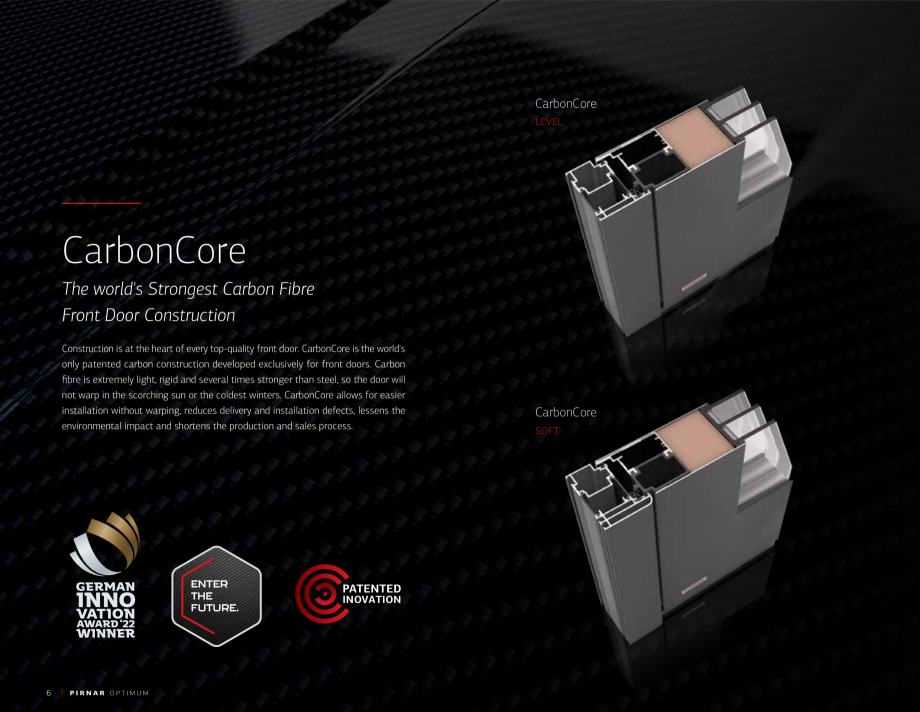 Pagina 8-Usi Pirnar Optimum PIRNAR Catalog, brosura Engleza or people who
like elegance but also enjoy a...