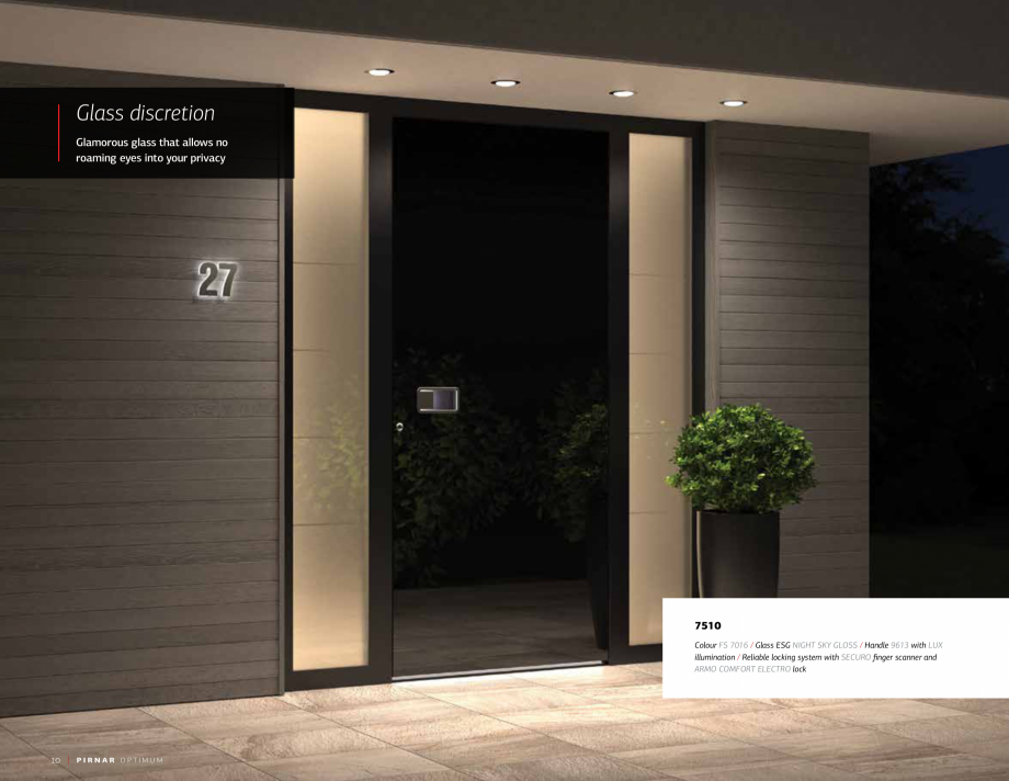 Pagina 12-Usi Pirnar Optimum PIRNAR Catalog, brosura Engleza RT ELECTRO lock / Stainless steel
protective trim...