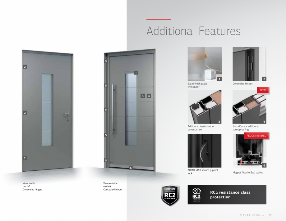 Pagina 35-Usi Pirnar Optimum PIRNAR Catalog, brosura Engleza 