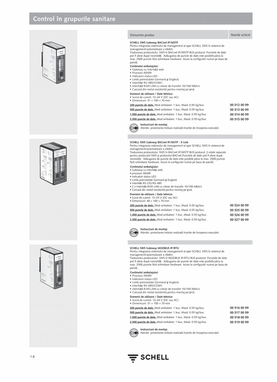 Pagina 26-Schell - Catalog general - 2020-2021  Catalog, brosura Romana tului de prelevare a apei
activează...