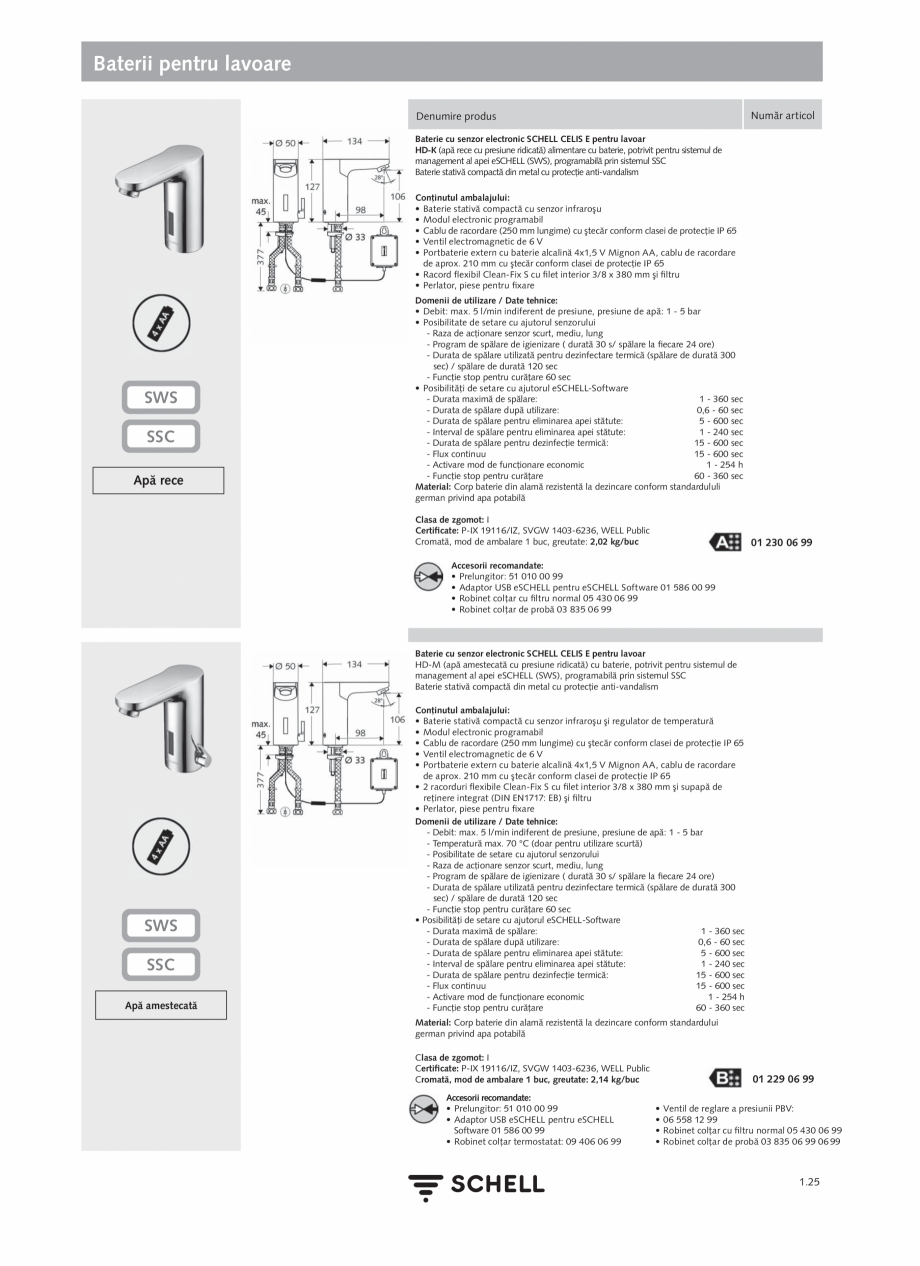 Pagina 43-Schell - Catalog general - 2020-2021  Catalog, brosura Romana SCHELL este membru al asociaţiei...