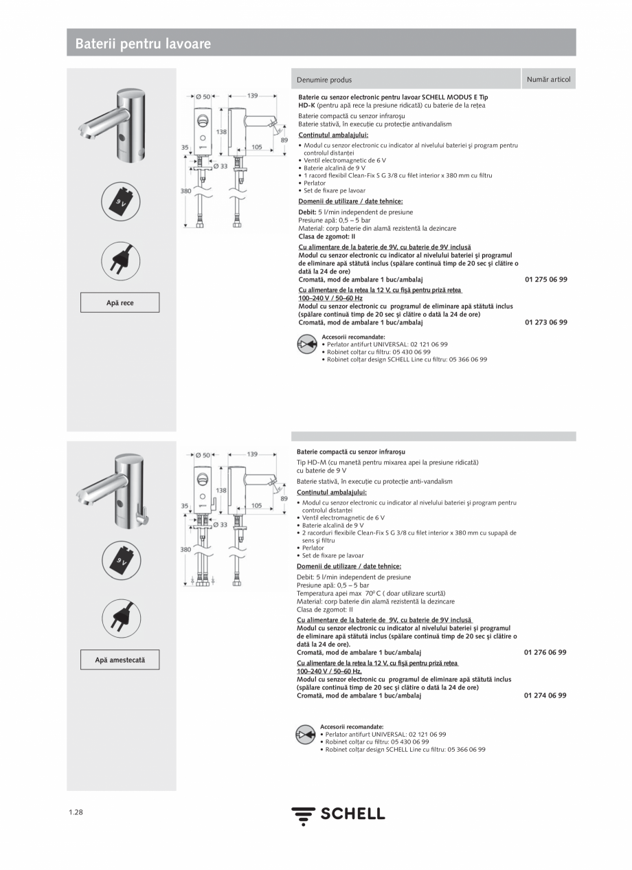 Pagina 46-Schell - Catalog general - 2020-2021  Catalog, brosura Romana de in Germany”.
Braţul de...