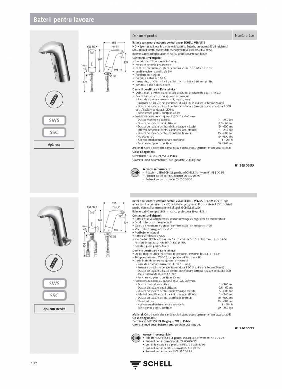 Pagina 50-Schell - Catalog general - 2020-2021  Catalog, brosura Romana SCHELL SSC	

1.4-1.5

Control în...