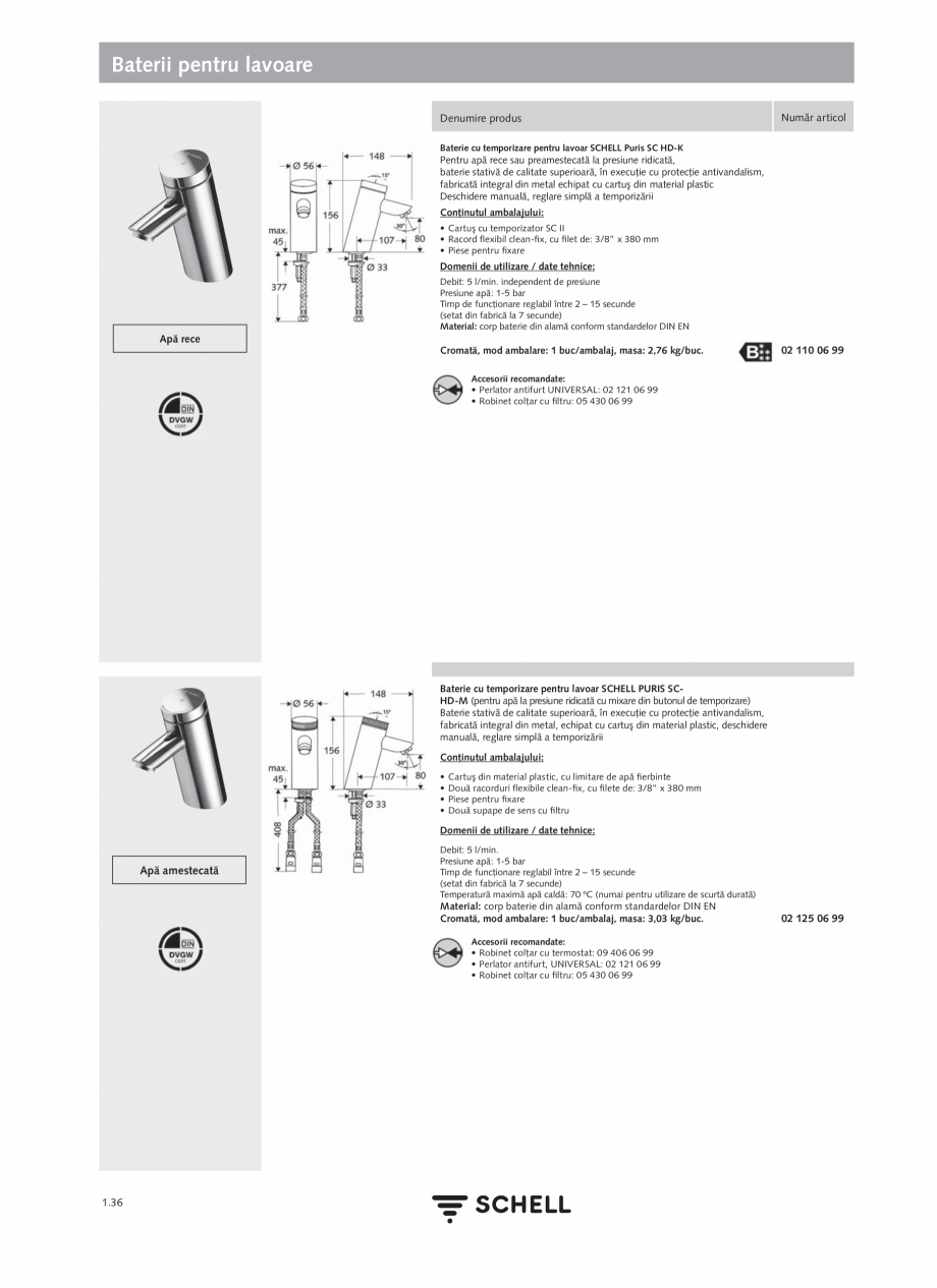 Pagina 54-Schell - Catalog general - 2020-2021  Catalog, brosura Romana  a cablurilor nu trebuie să...