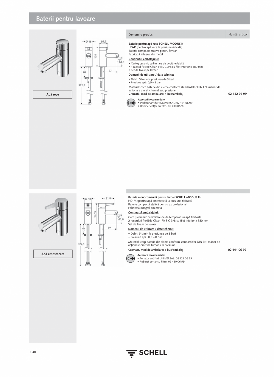 Pagina 58-Schell - Catalog general - 2020-2021  Catalog, brosura Romana ia de curent. Instalarea permanentă...