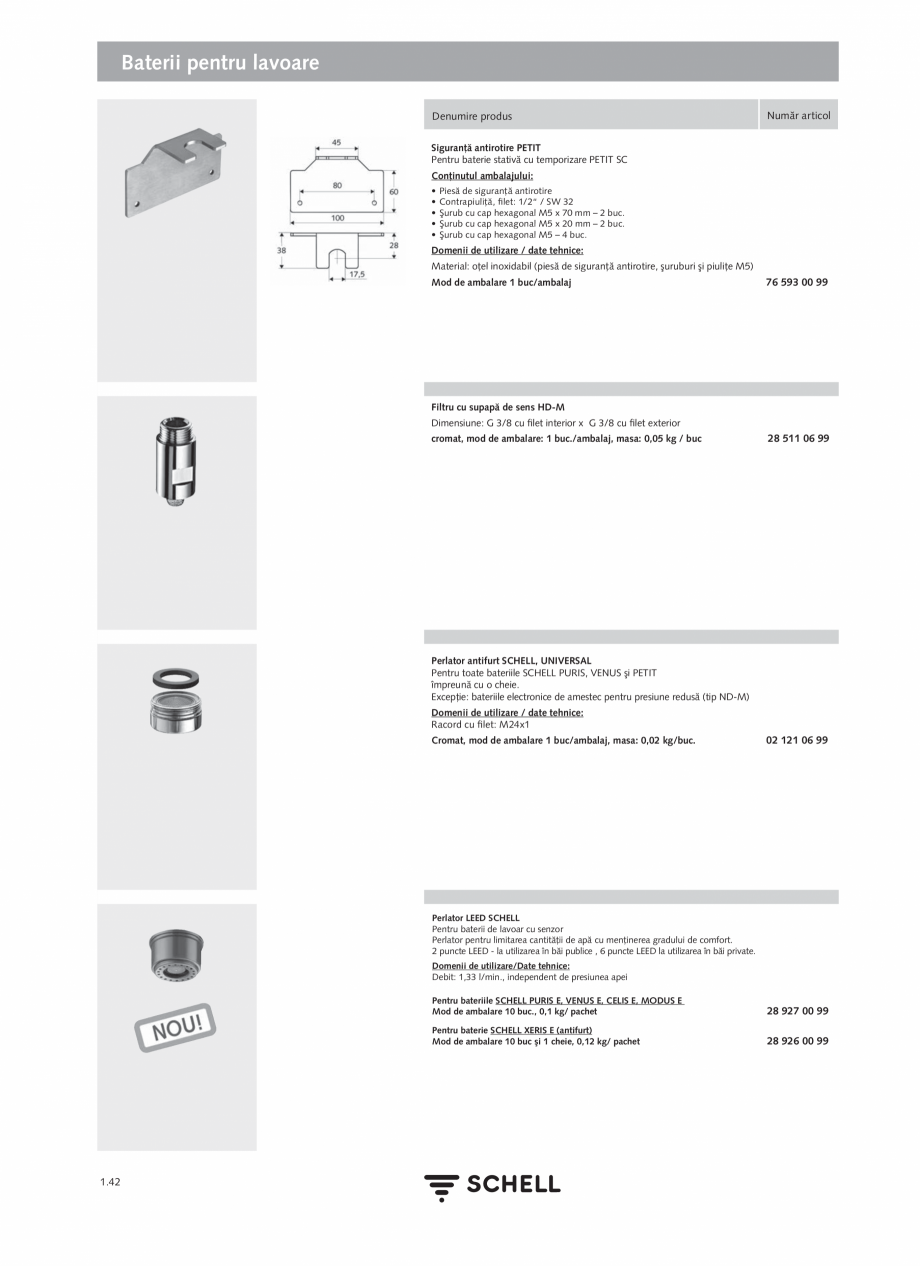 Pagina 60-Schell - Catalog general - 2020-2021  Catalog, brosura Romana  +
A1:2010; DIN EN 61000-6-3:2007 +...