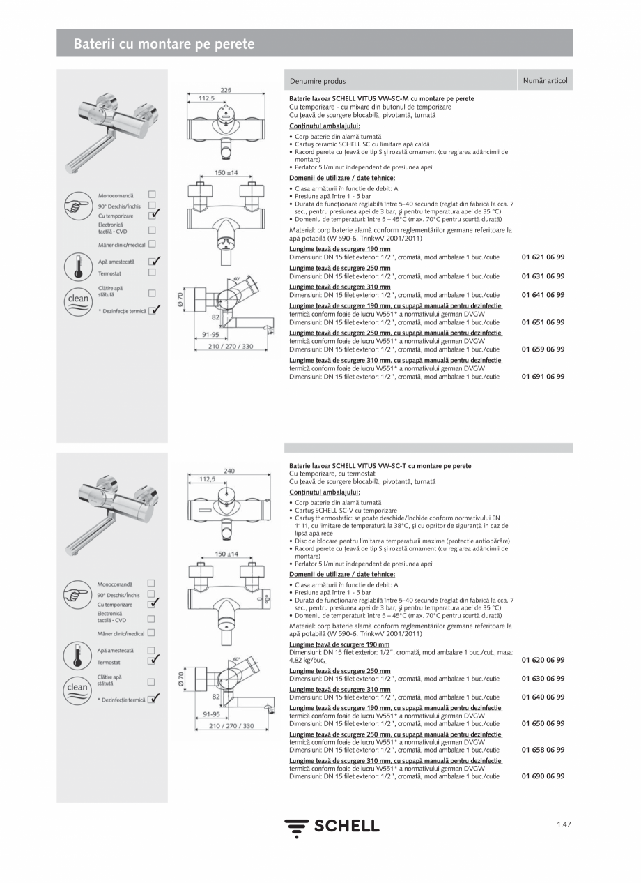 Pagina 65-Schell - Catalog general - 2020-2021  Catalog, brosura Romana  515 00 99

Instrucţiuni de montaj:...