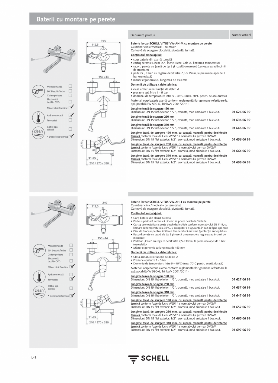 Pagina 66-Schell - Catalog general - 2020-2021  Catalog, brosura Romana 70 mm
200 puncte de date, Mod...