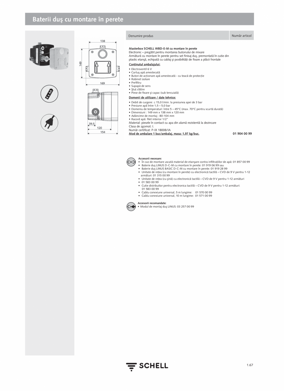 Pagina 85-Schell - Catalog general - 2020-2021  Catalog, brosura Romana are
Denumire produs

Număr articol
...