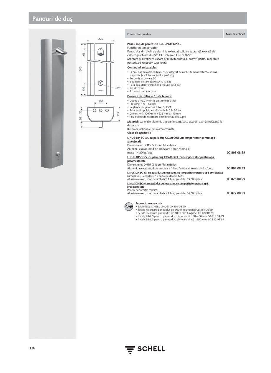 Pagina 100-Schell - Catalog general - 2020-2021  Catalog, brosura Romana  durată 30 s/ spălare la fiecare 24 ...