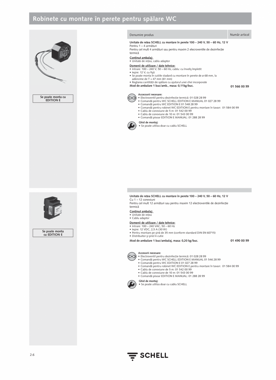 Pagina 110-Schell - Catalog general - 2020-2021  Catalog, brosura Romana (Pentru apă preamestecată cu...