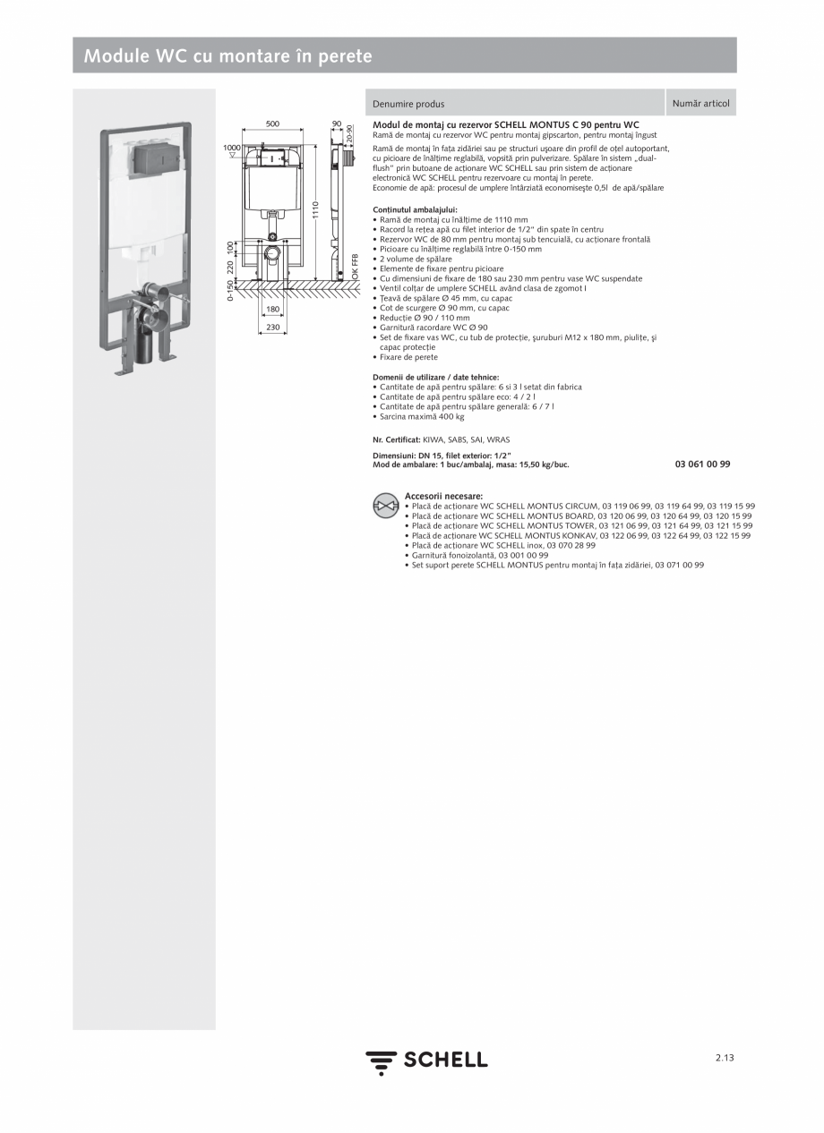 Pagina 117-Schell - Catalog general - 2020-2021  Catalog, brosura Romana e racordare (350 mm lungime) cu...
