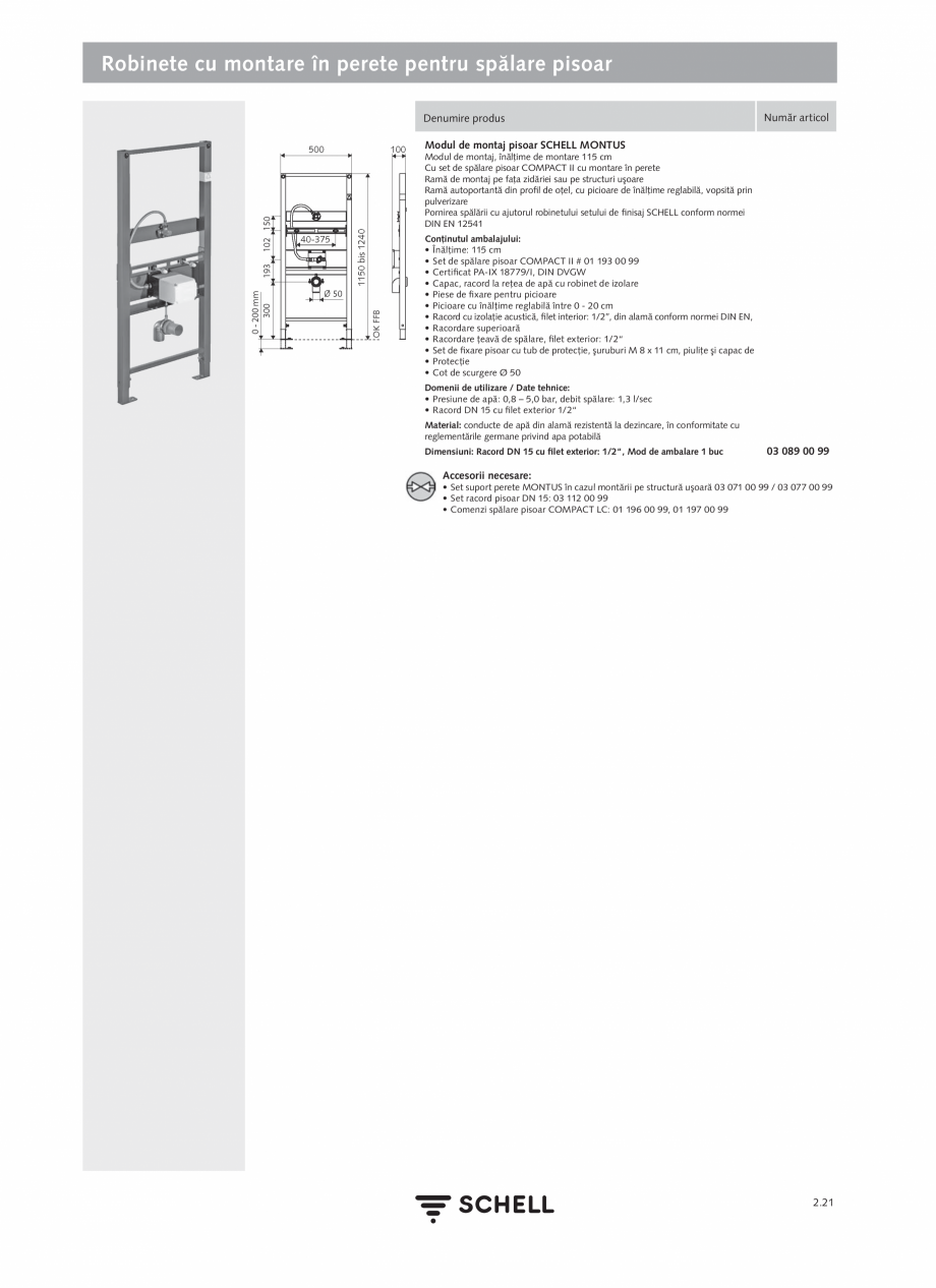 Pagina 125-Schell - Catalog general - 2020-2021  Catalog, brosura Romana a apei stătute:
5 - 600 sec
-...