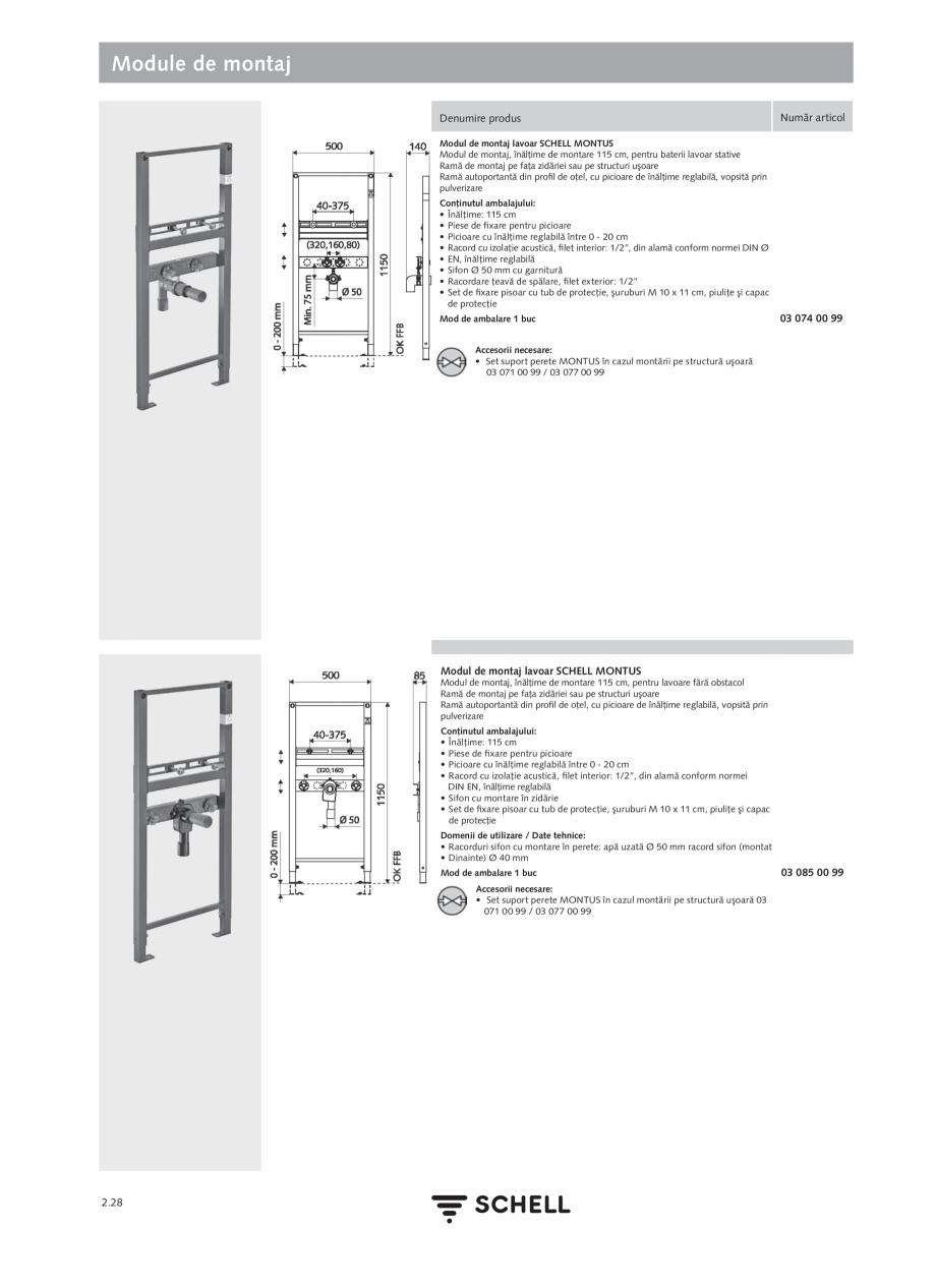 Pagina 132-Schell - Catalog general - 2020-2021  Catalog, brosura Romana ilizare / date tehnice:
Debit: 5 l/min...